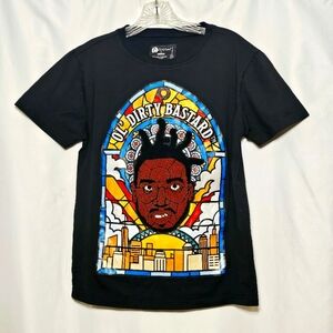 🛑 Ol' Dirty Bastard x REASON Black Grahic T-shirt With ODB Applique Size Small